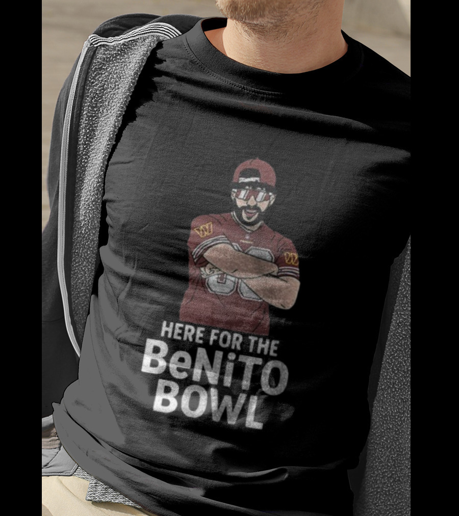 Washington Commanders Super Bowl Halftime Here For The Benito Bowl T-Shirt