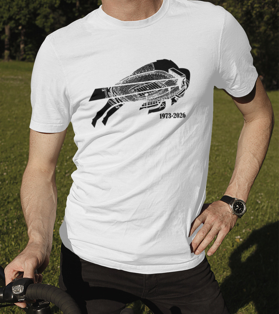 Buffalo Bills Highmark Stadium Farewell Tour 1973-2026 T-Shirt