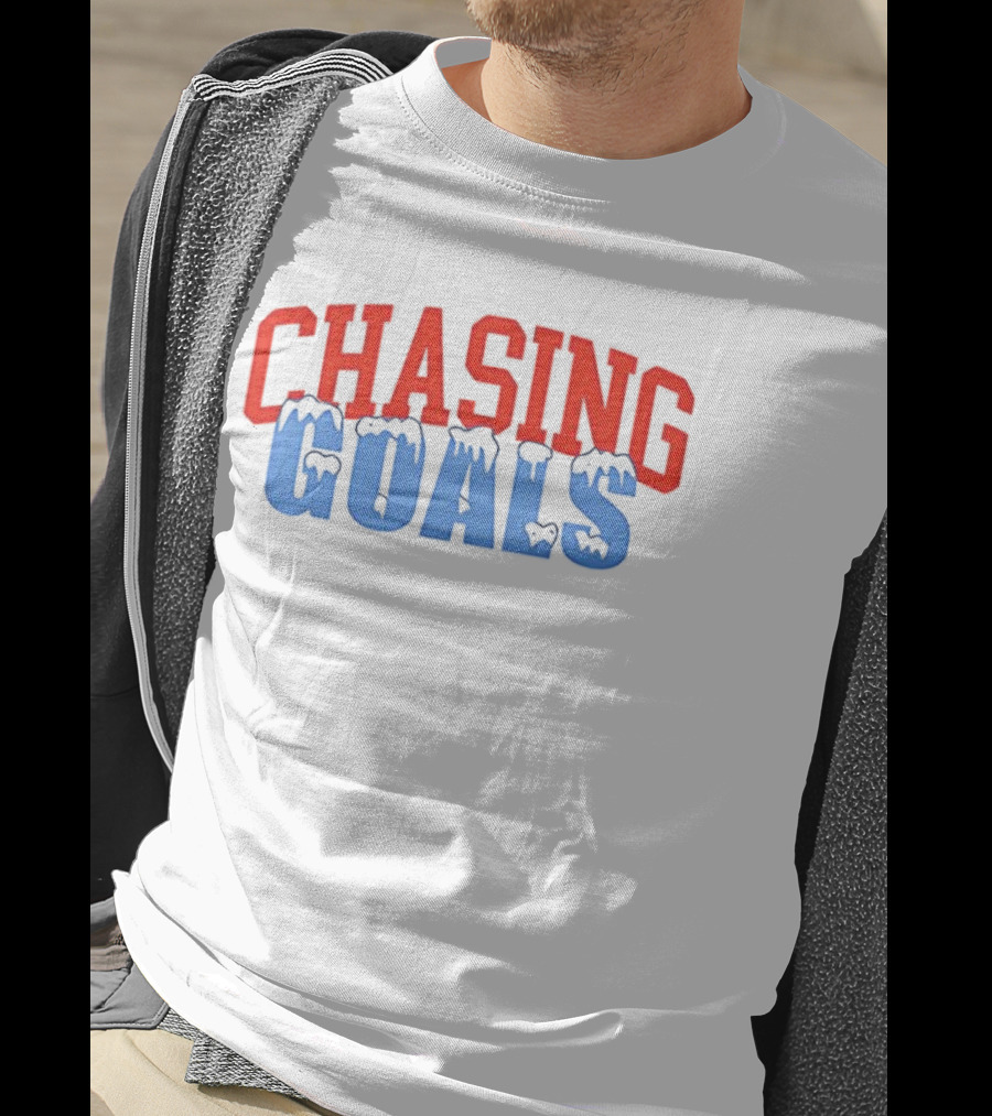 Chasing Goals Ice Sports Motivation T-Shirt