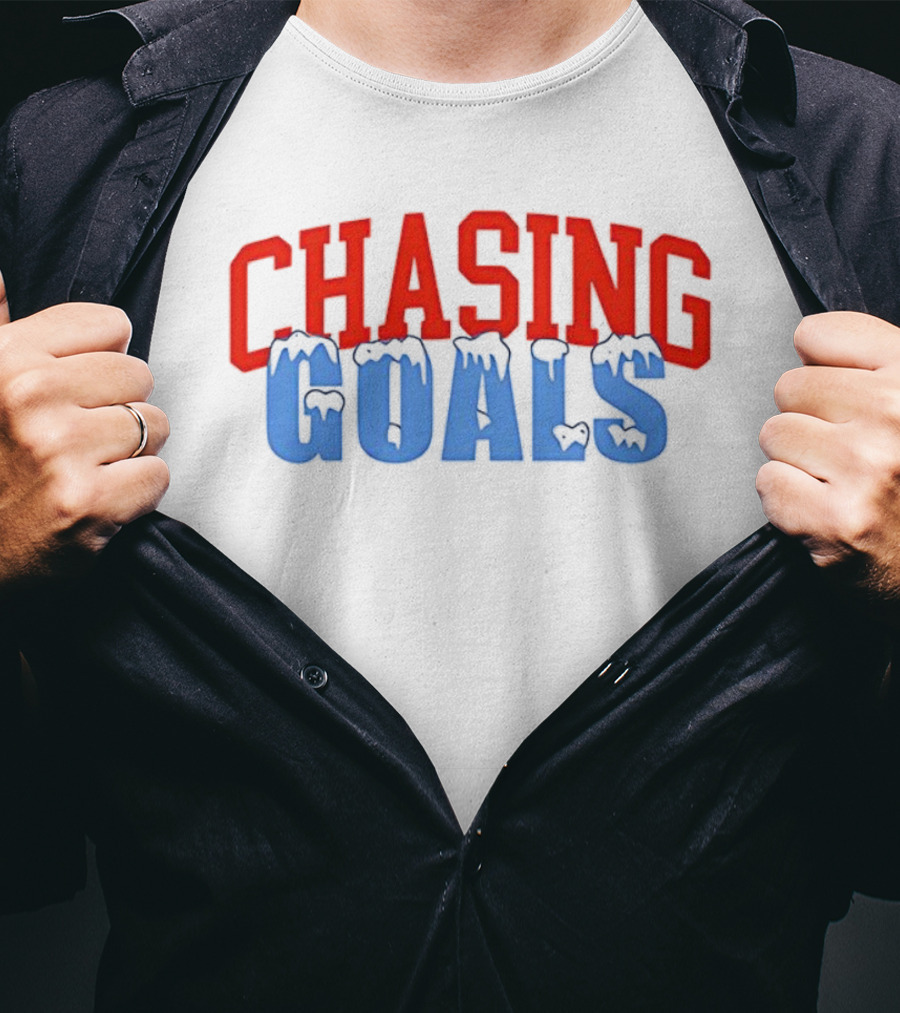 Chasing Goals Ice Sports Motivation T-Shirt
