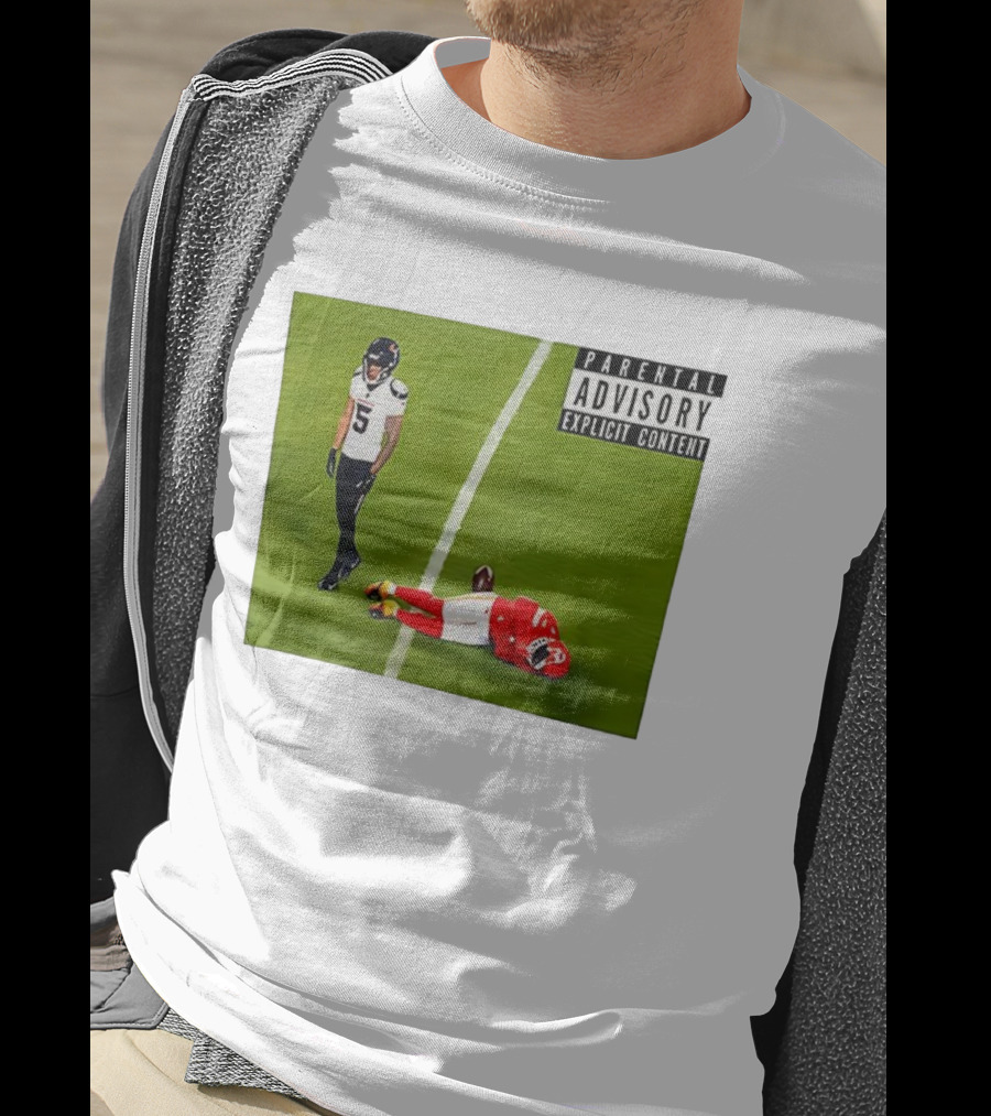 Parental Advisory Football Hit Jalen Pitre Versus Kansas City T-Shirt