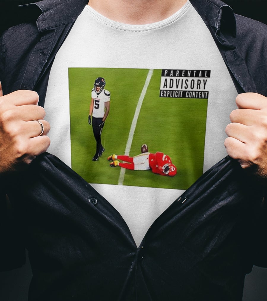 Parental Advisory Football Hit Jalen Pitre Versus Kansas City T-Shirt