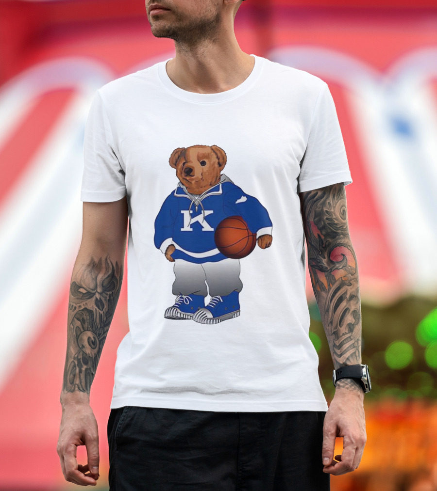Kentucky Wildcats Polo Bear Basketball Lover NCAA Fan Apparel T-Shirt