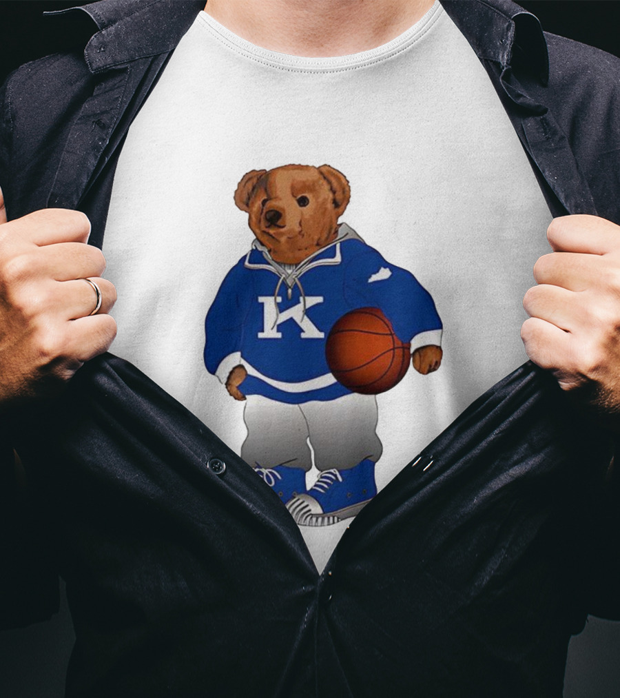 Kentucky Wildcats Polo Bear Basketball Lover NCAA Fan Apparel T-Shirt