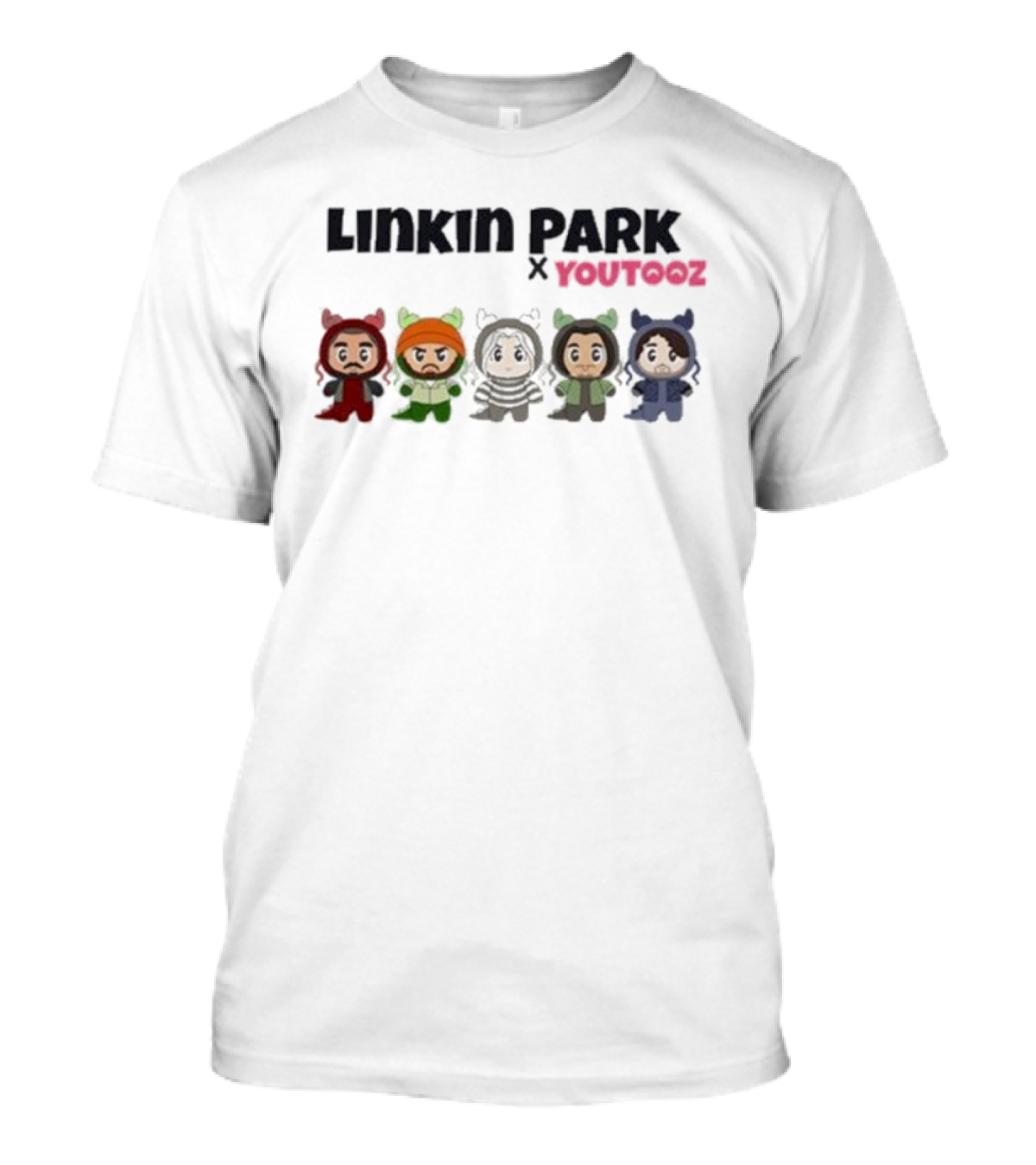 Linkin Park X Youtooz Collectible Chibi Band Member Figures T-Shirt