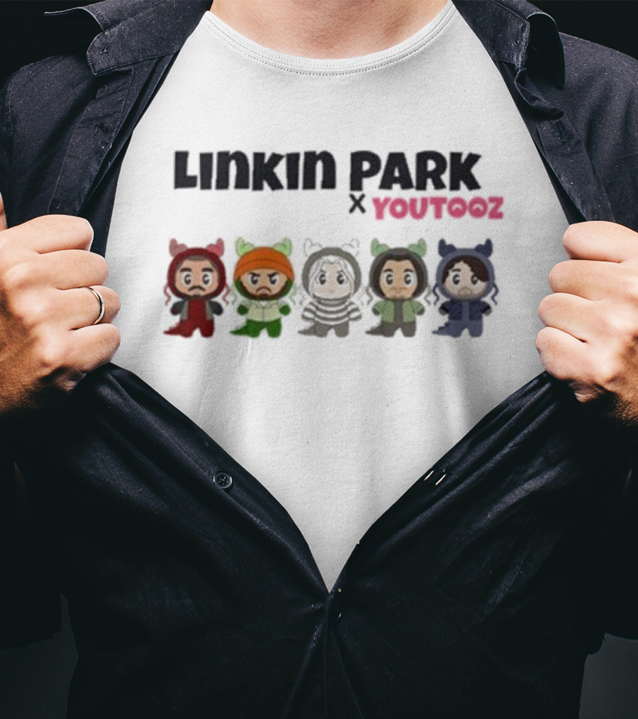 Linkin Park X Youtooz Collectible Chibi Band Member Figures T-Shirt
