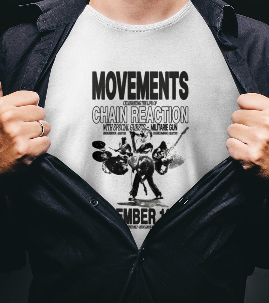 Movements Chain Reaction Anaheim CA December 18-19 2025 Concert T-Shirt