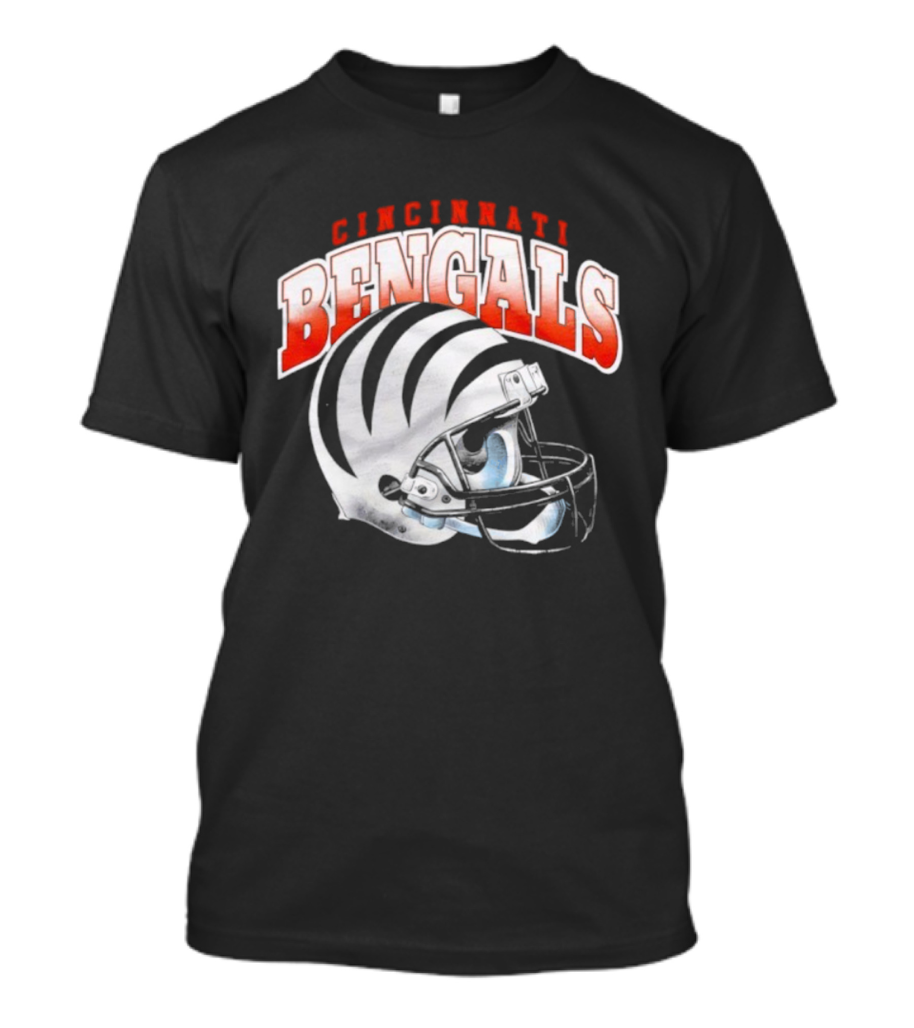 Cincinnati Bengals Gradient Helmet T-Shirt