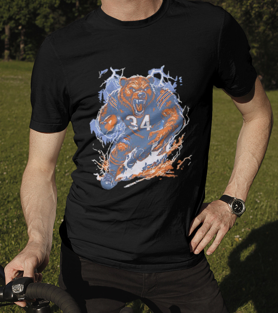 Chicago Bears Windy City Beast 34 Rage Football Mascot T-Shirt