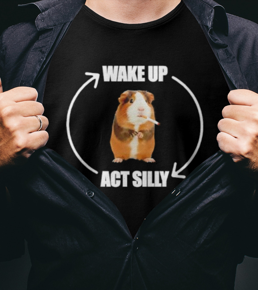 Hamter Wake Up Act Silly Cycle T-Shirt
