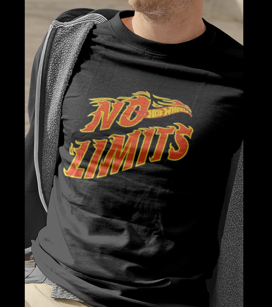 Hot Wheels No Limits Flame Text T-Shirt