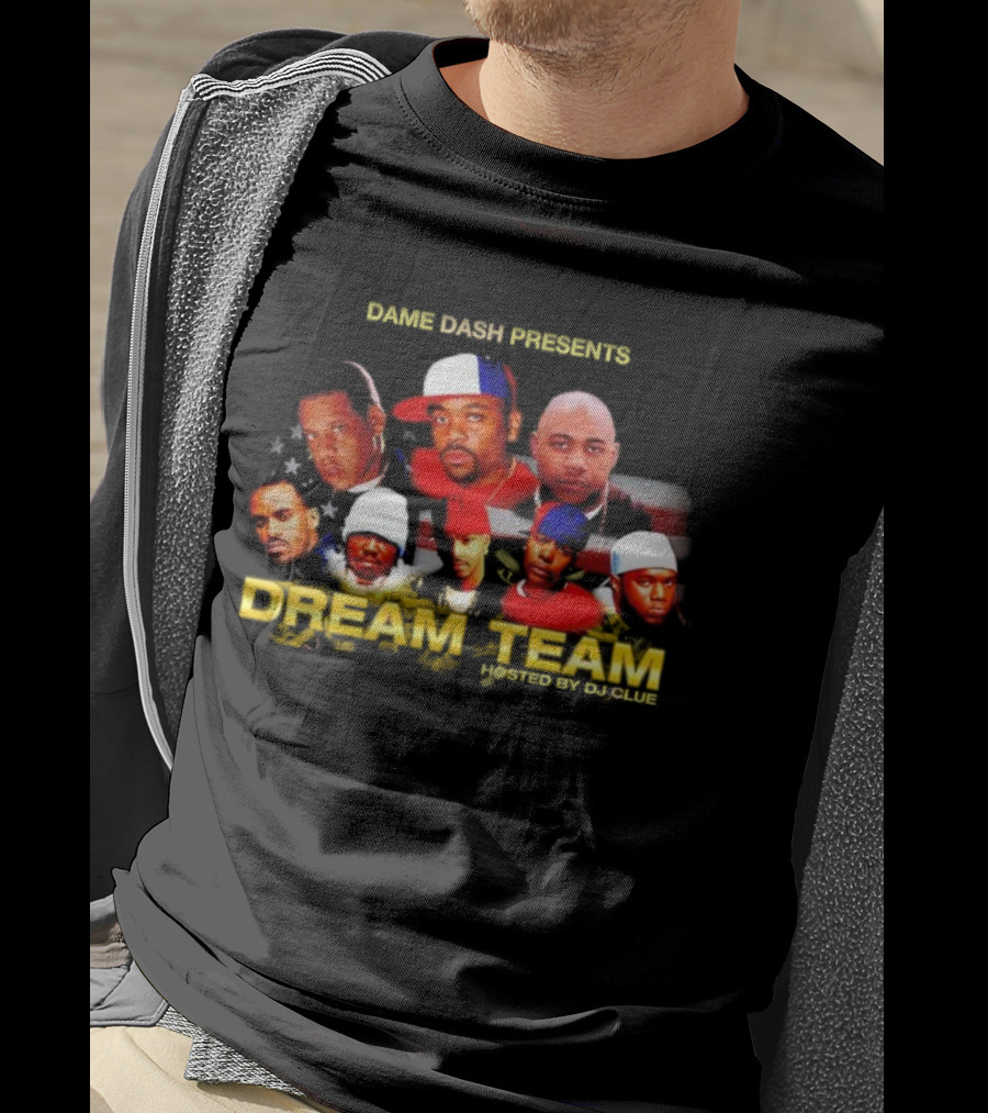Dame Dash Roc-A-Fella Dream Team Jay Kanye Beanie Bleek Young Gunz Peedi STK Club T-Shirt