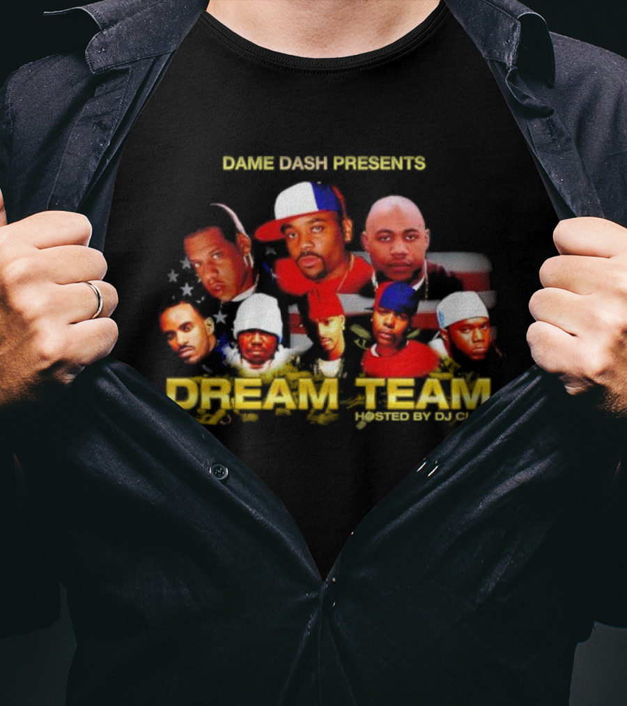 Dame Dash Roc-A-Fella Dream Team Jay Kanye Beanie Bleek Young Gunz Peedi STK Club T-Shirt