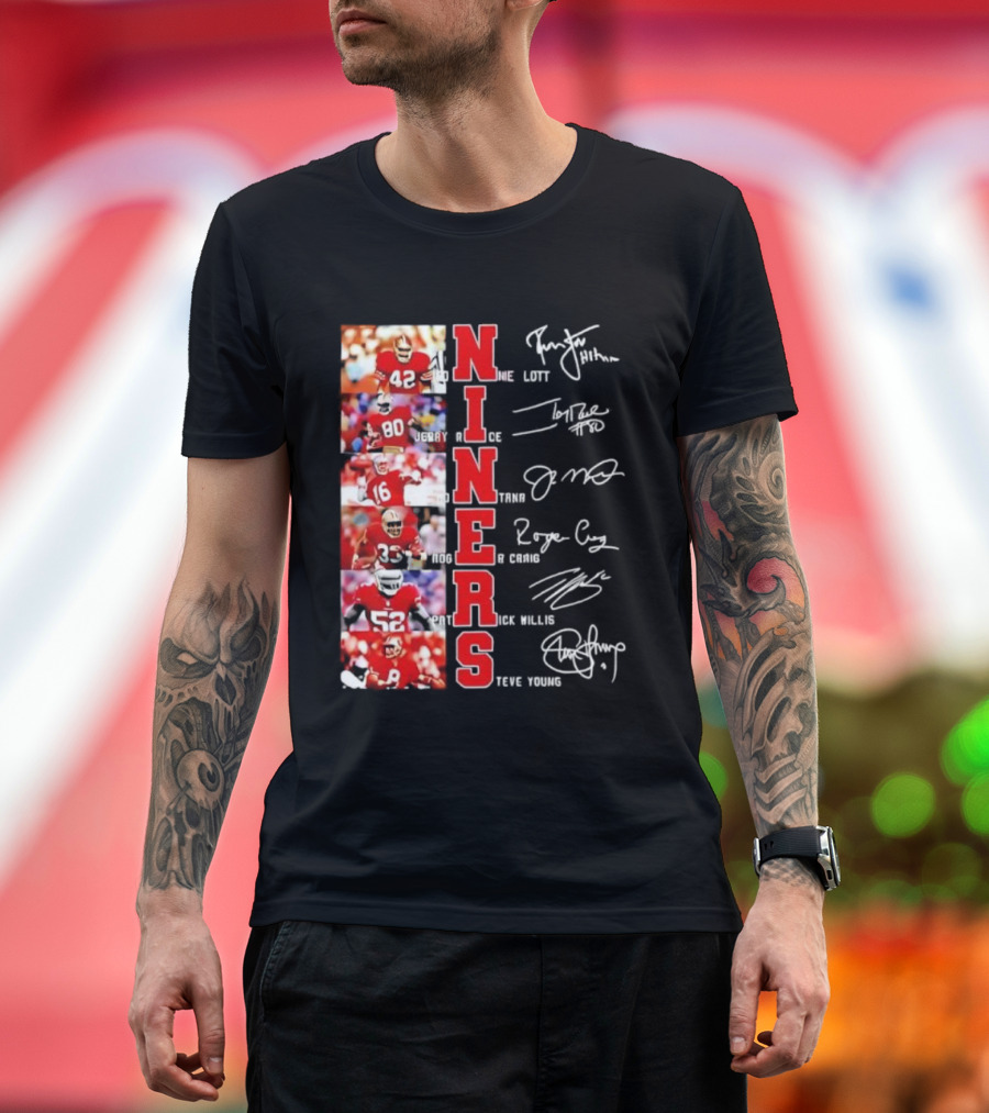 Niners San Francisco 49ers Legendary Players And Numbers T-Shirt