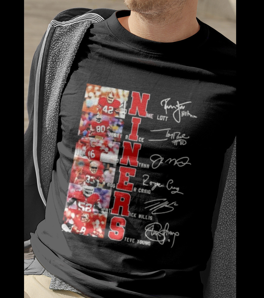Niners San Francisco 49ers Legendary Players And Numbers T-Shirt