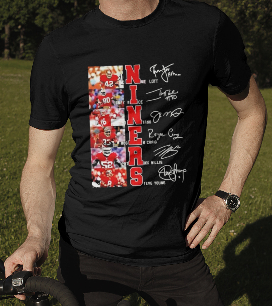 Niners San Francisco 49ers Legendary Players And Numbers T-Shirt