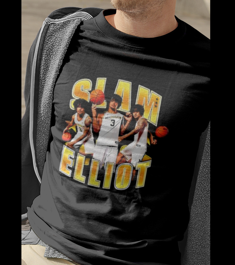 SLAM Elliot Cadeau Michigan Basketball Player Jersey T-Shirt
