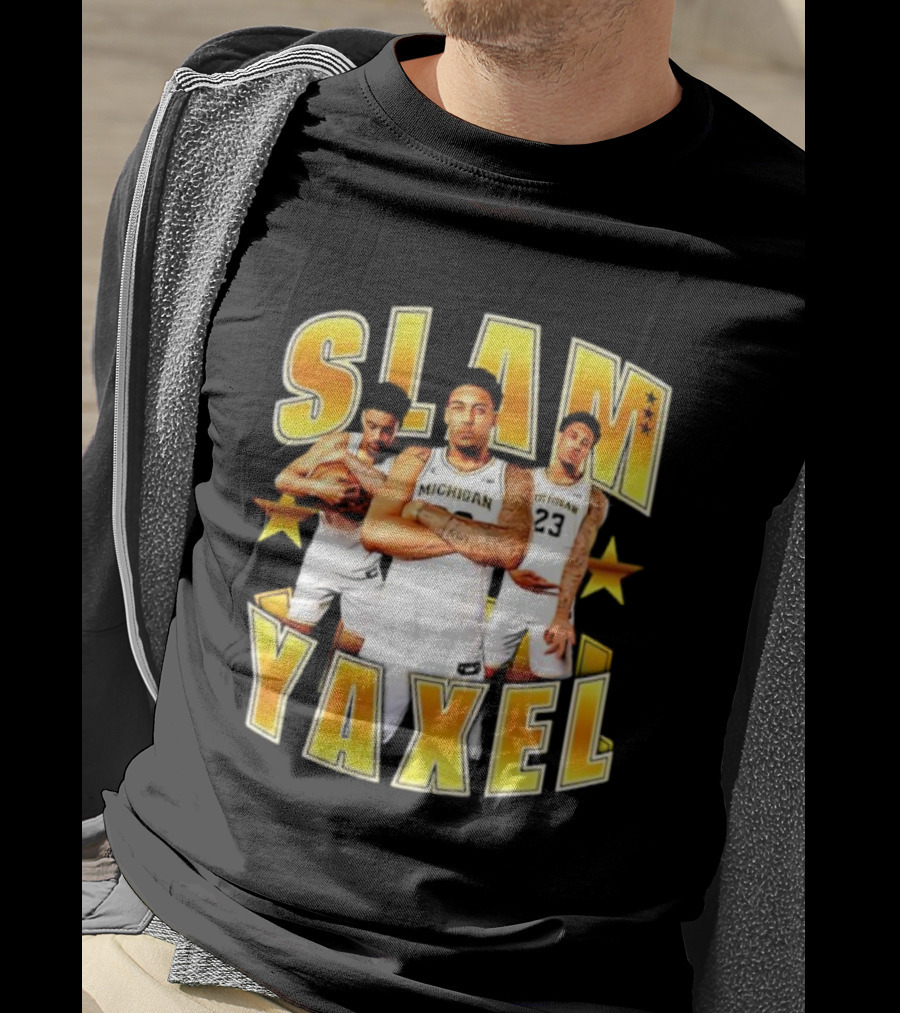 Michigan SLAM Yaxel Lendeborg Basketball Stars T-Shirt