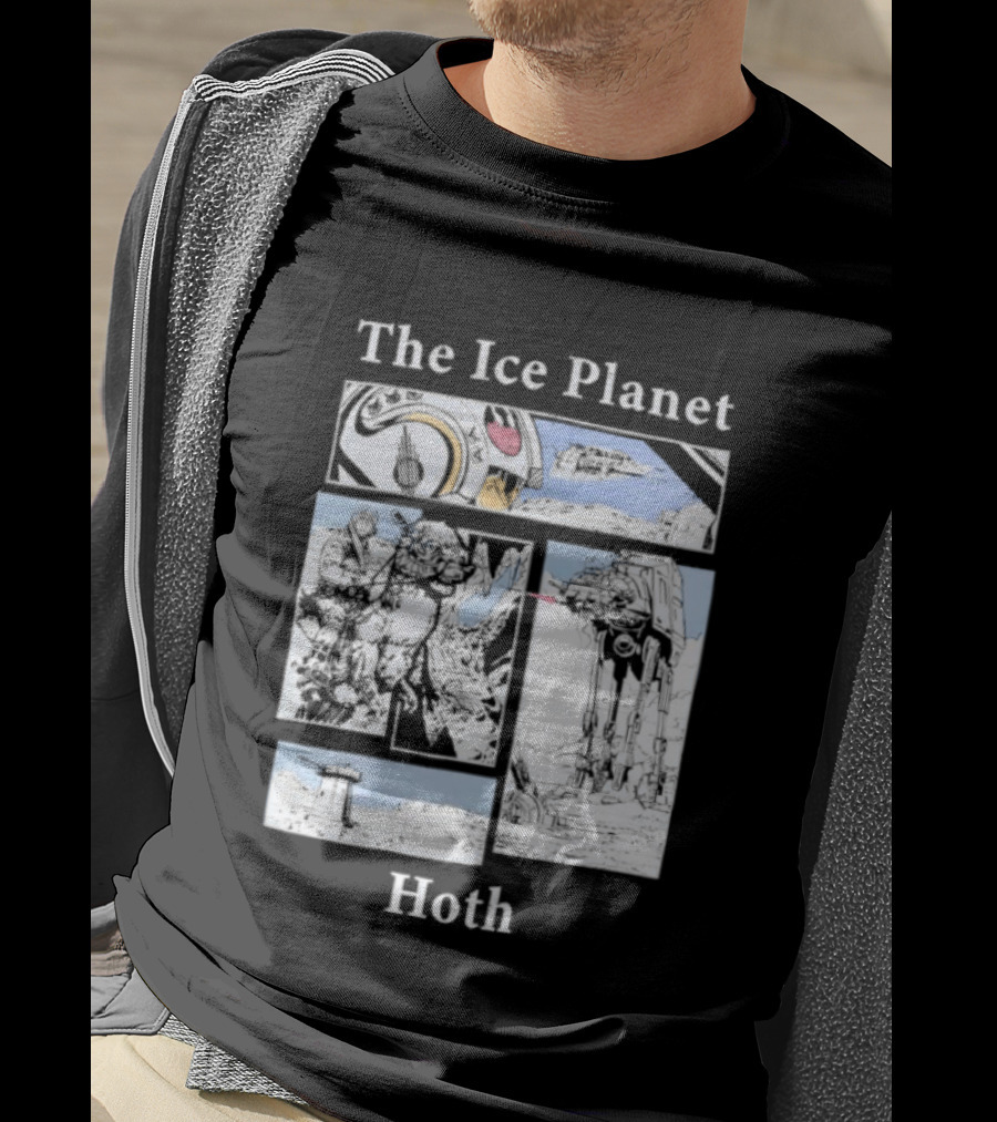 The Ice Planet Hoth Star Wars Story Panel T-Shirt