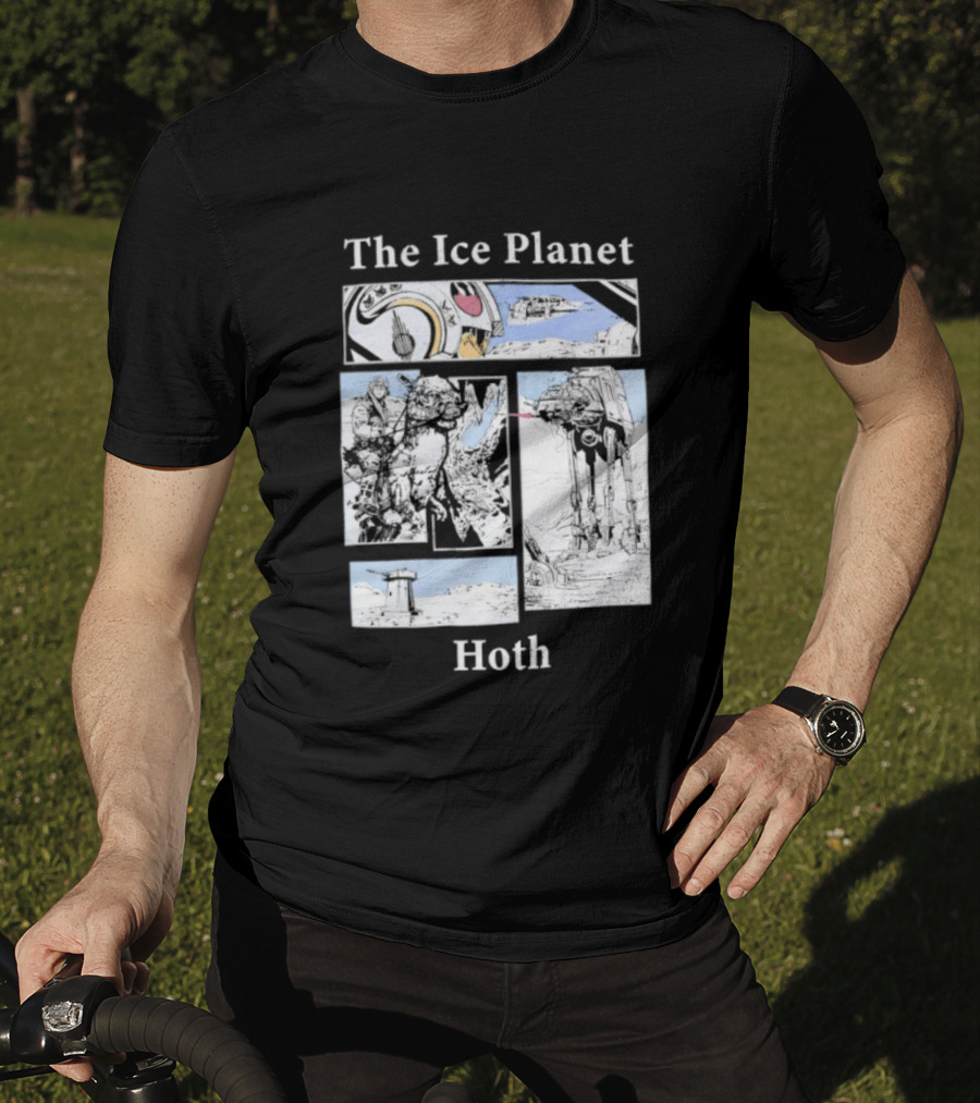 The Ice Planet Hoth Star Wars Story Panel T-Shirt