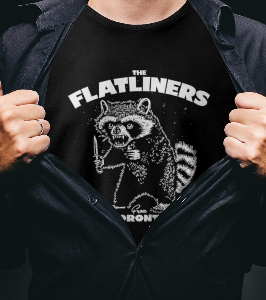 The Flatliners Mischievously Stylish Racoon Toronto T-Shirt