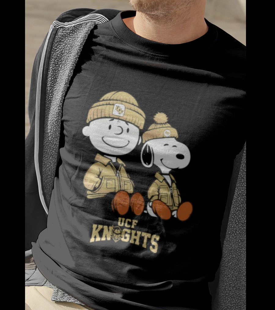 UCF Knights Snoopy Charlie Brown Collaboration Sweater Hat Football Peanuts T-Shirt