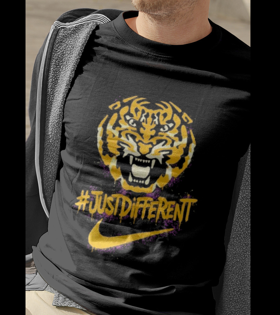 Zubaz Northwest NCAA LSU Tigers Nike Tiger Head JustDifferent T-Shirt