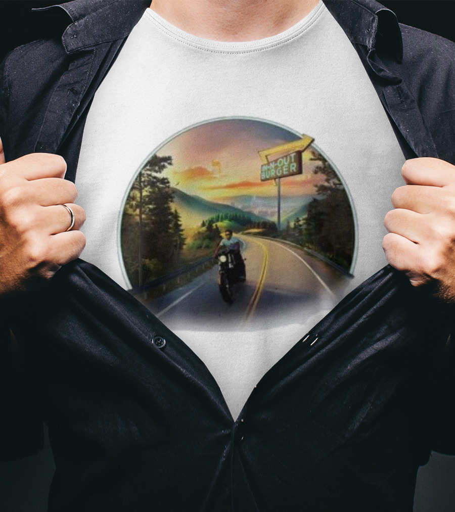 Riding To In-N-Out Burger On Scenic Highway In Tennessee T-Shirt