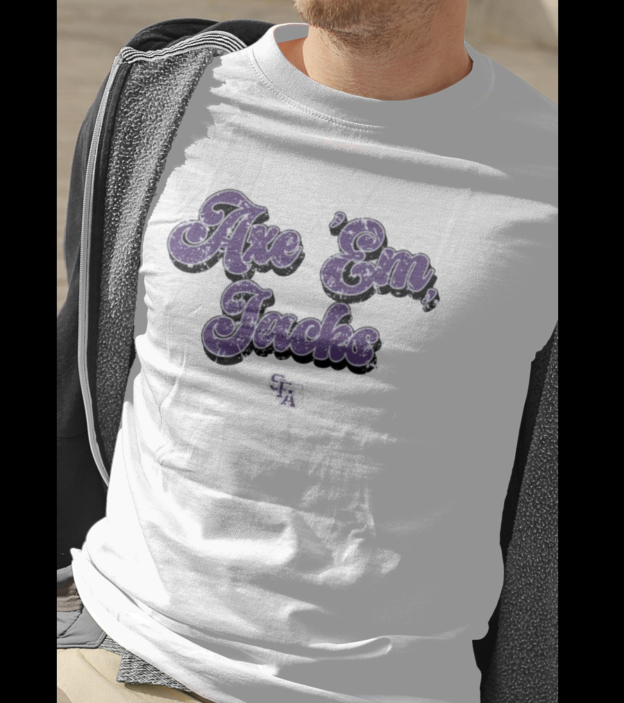 Axe 'Em Jacks Groovy Stephen F. Austin Lumberjacks Retro Style T-Shirt