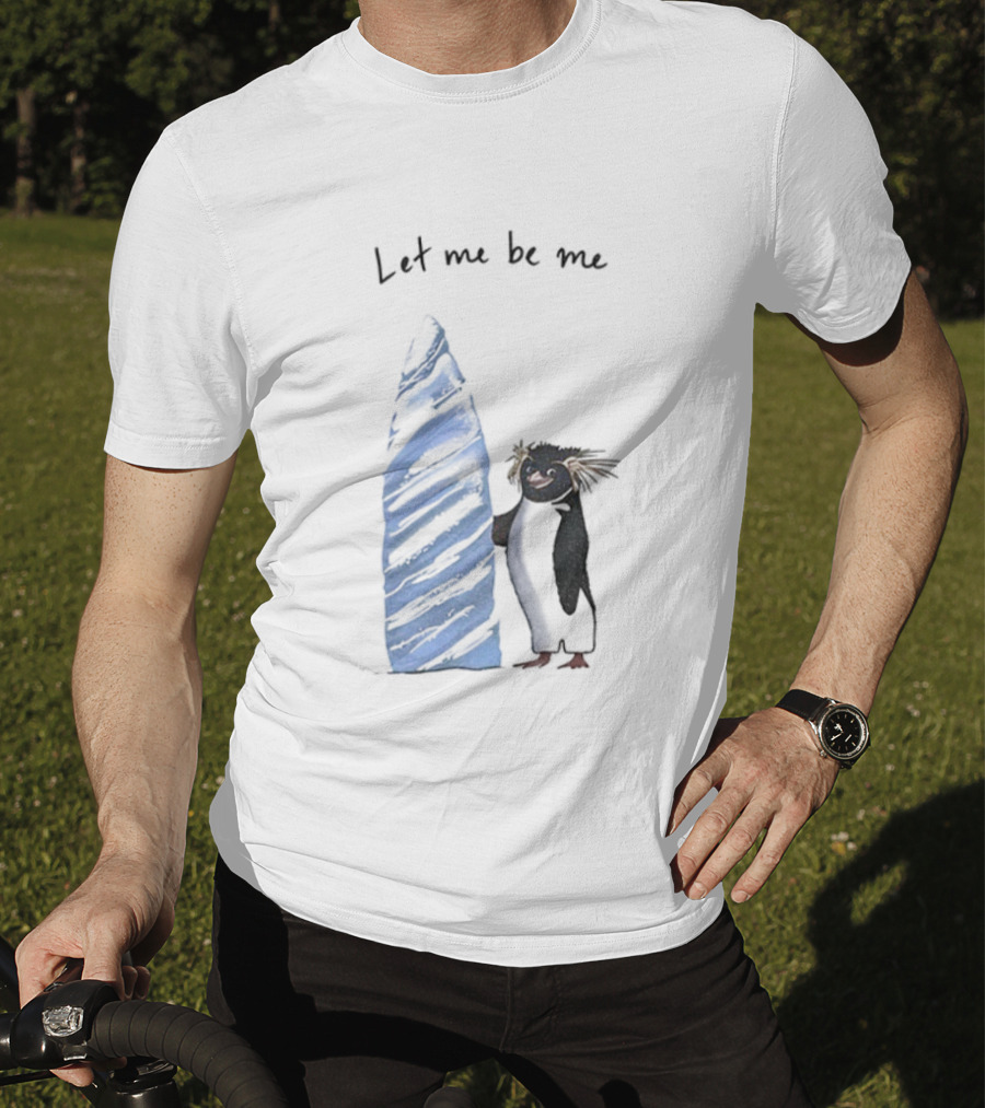 Cody Maverick Let Me Be Me Penguin With Surfboard T-Shirt