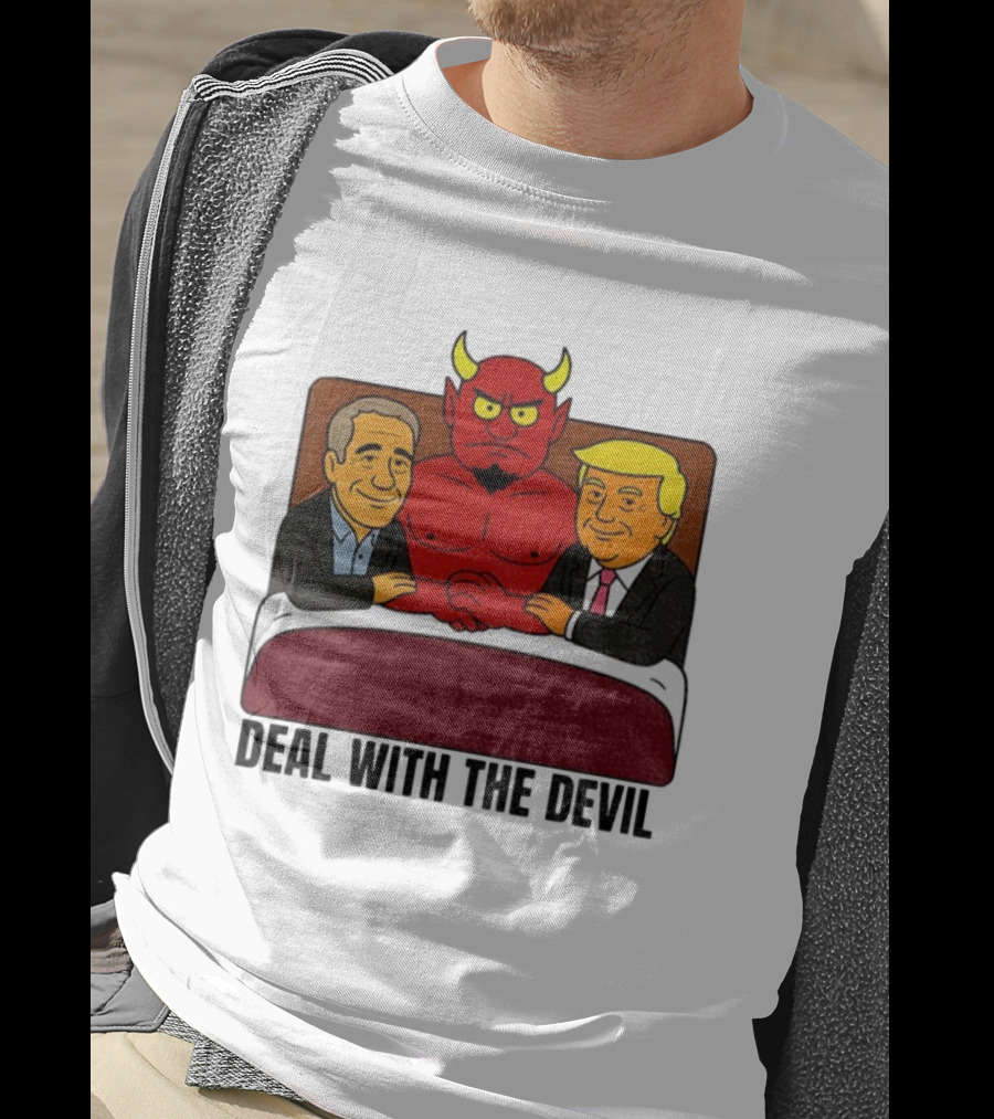 Deal With The Devil Trump Epstein Satan South Park T-Shirt