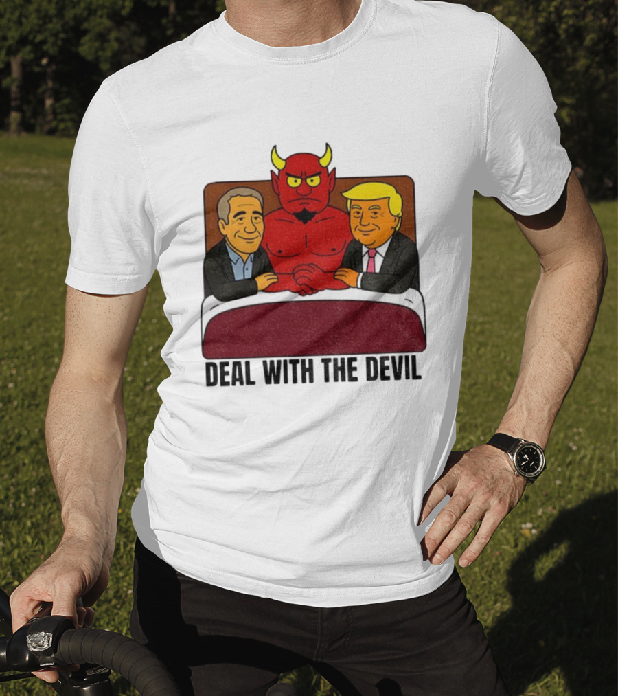 Deal With The Devil Trump Epstein Satan South Park T-Shirt