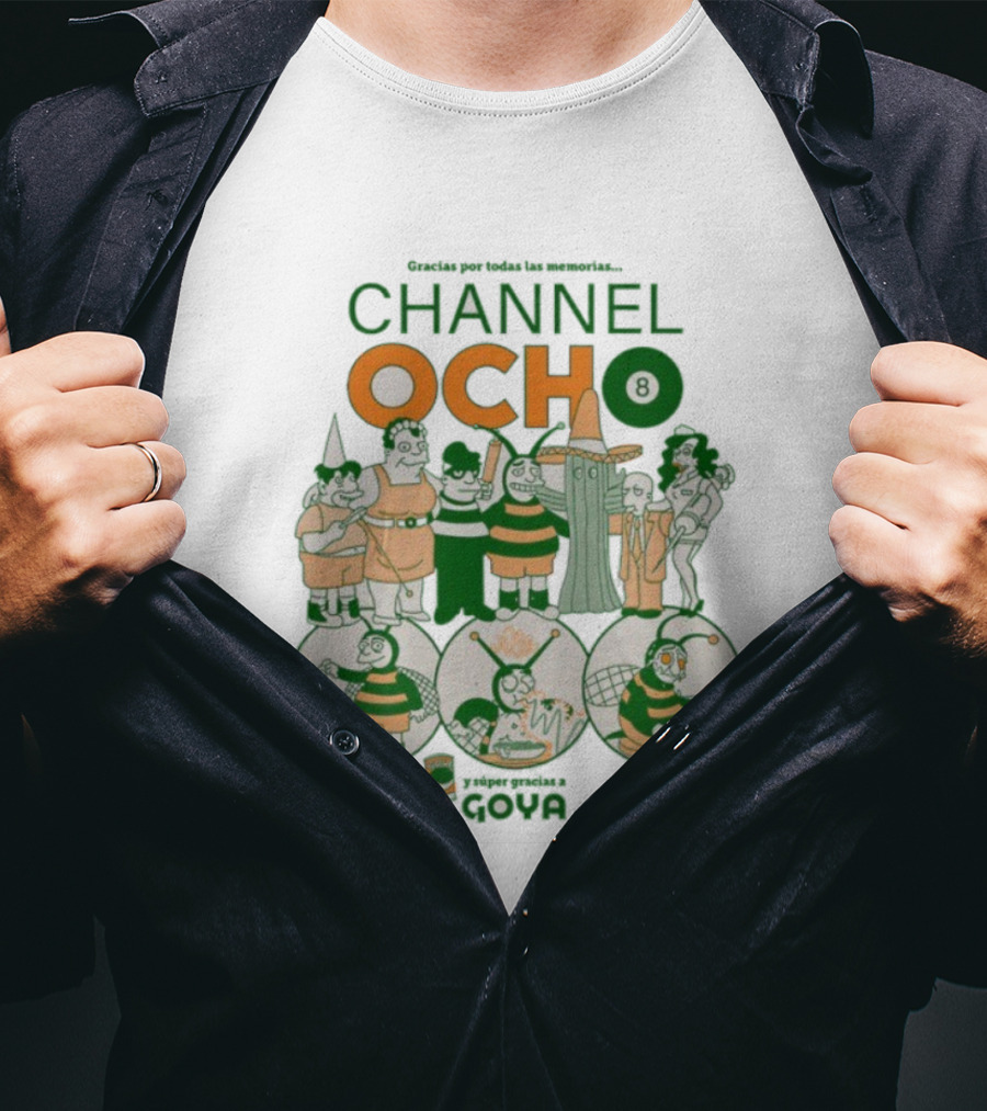 Gracias Por Todas Las Memorias Channel Ocho Characters And Scenes T-Shirt