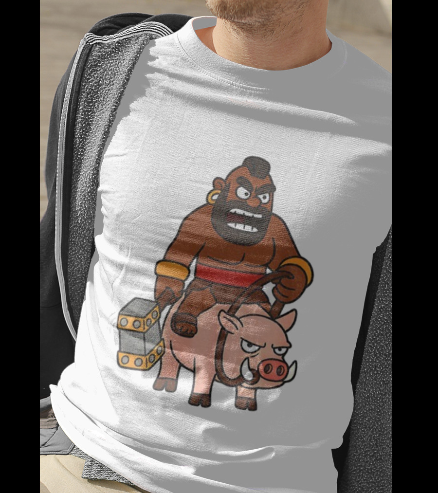 Hog Rider Character From Clash Royale Game T-Shirt