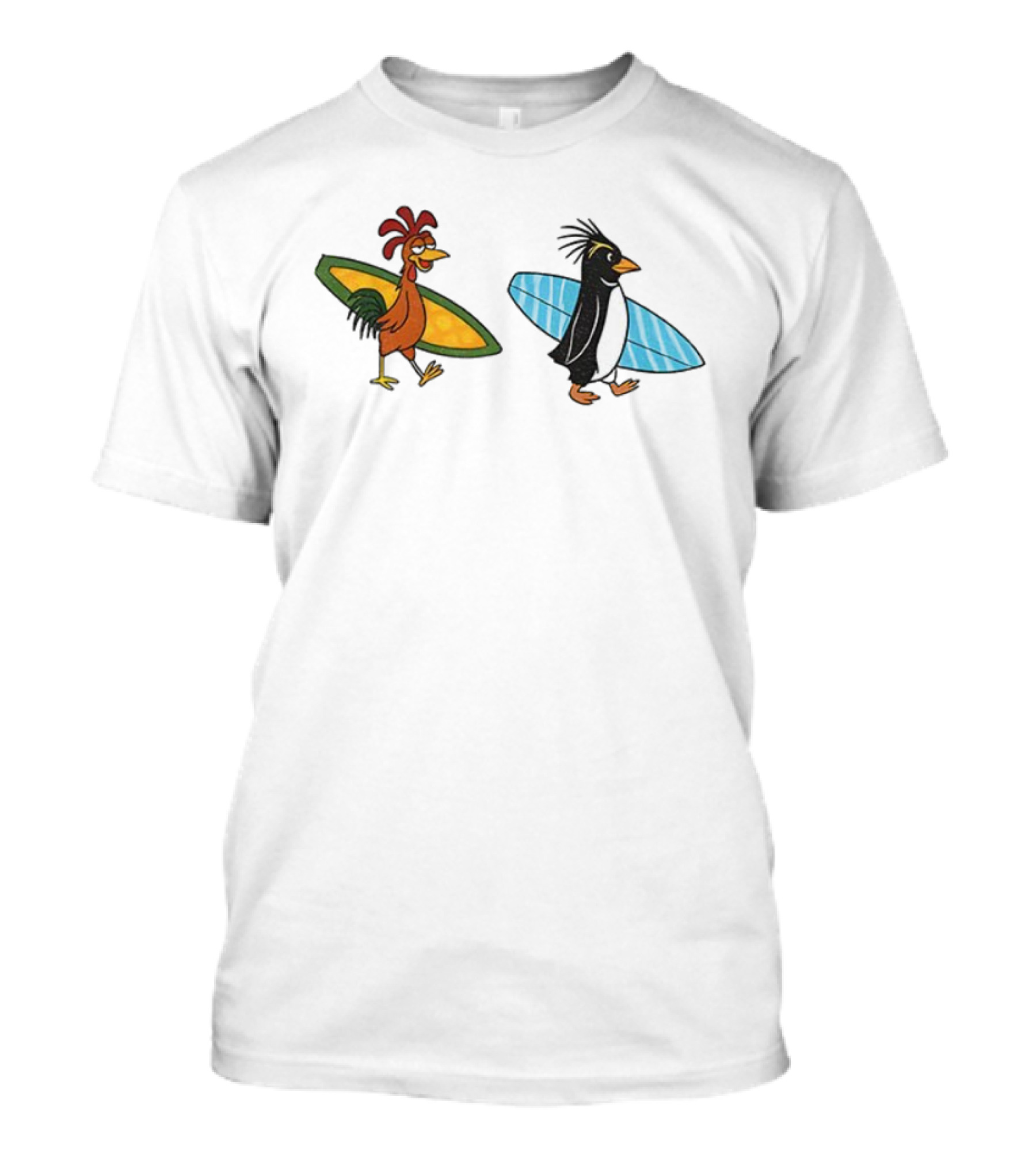 Joe And Cody Surfing Chicken And Penguin Adventure T-Shirt