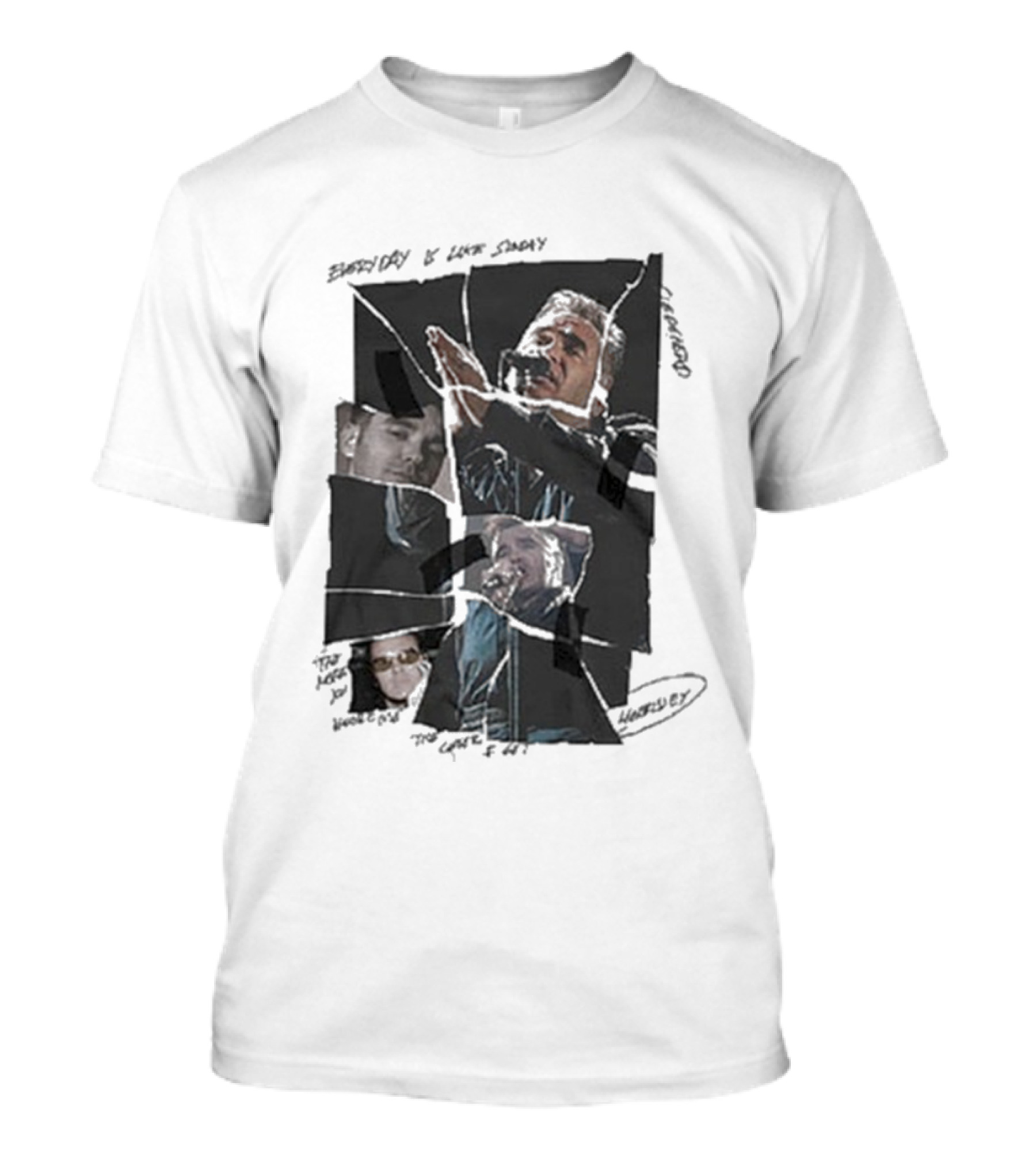 Morrissey Everyday Is Like Sunday Collage Torn Imagery T-Shirt