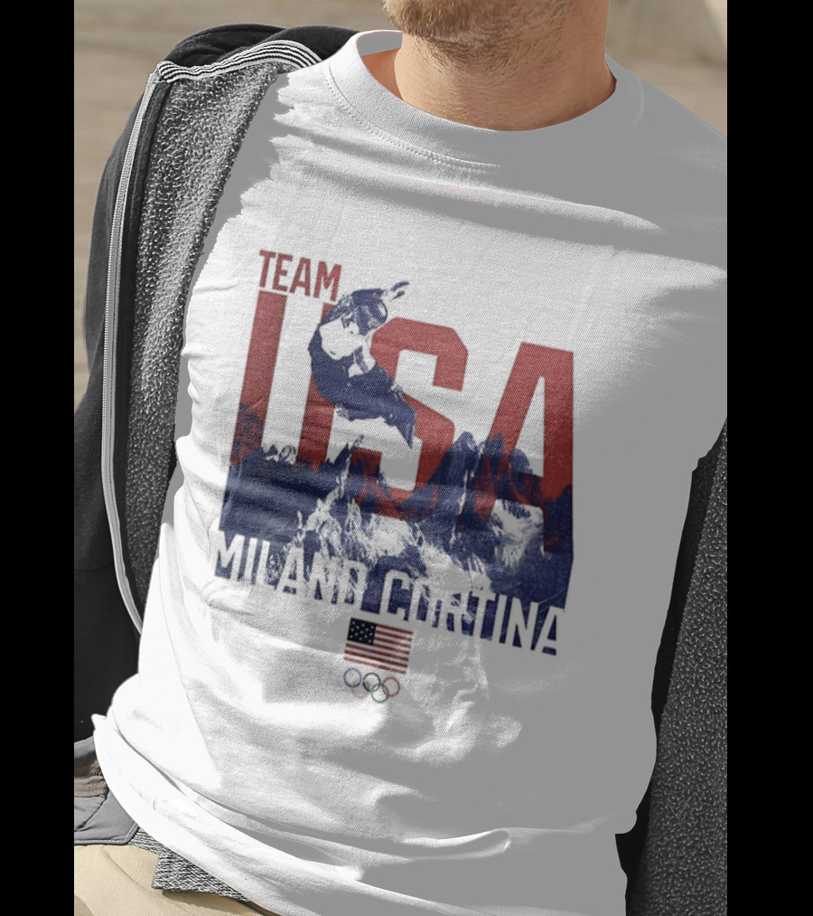 Team USA Olympic 2026 Milano Cortina American Flag T-Shirt