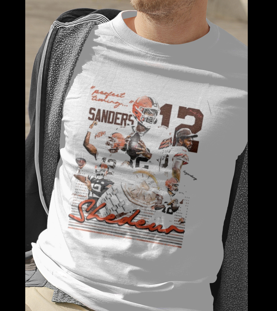 Shedeur Sanders 12 Perfect Timing Cleveland Browns NFL Football 2025 T-Shirt
