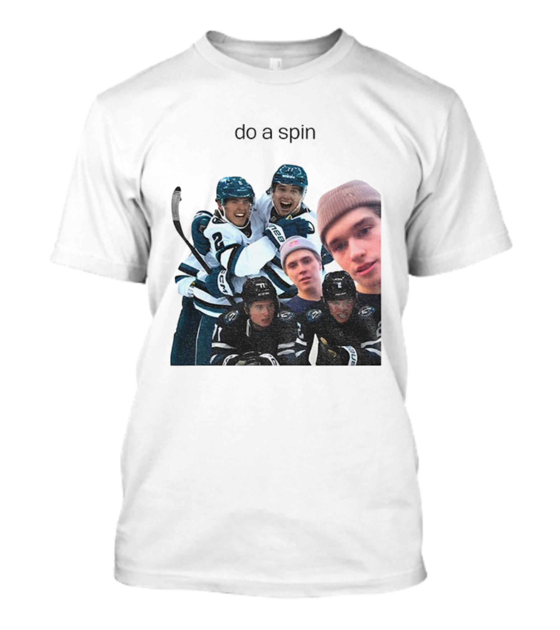 San Jose Sharks Will Smith Macklin Celebrini Do A Spin Hockey Team Players T-Shirt