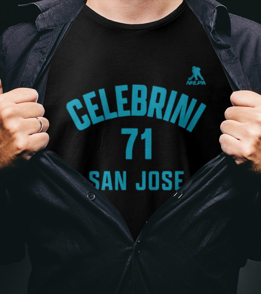 Macklin Celebrini 71 San Jose Sharks NHLPA T-Shirt