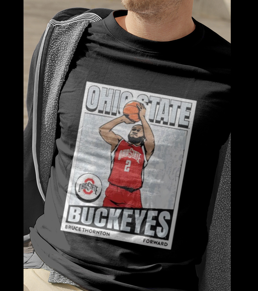 Ohio State Buckeyes Bruce Thornton Basketball Forward Nummer 2 T-Shirt