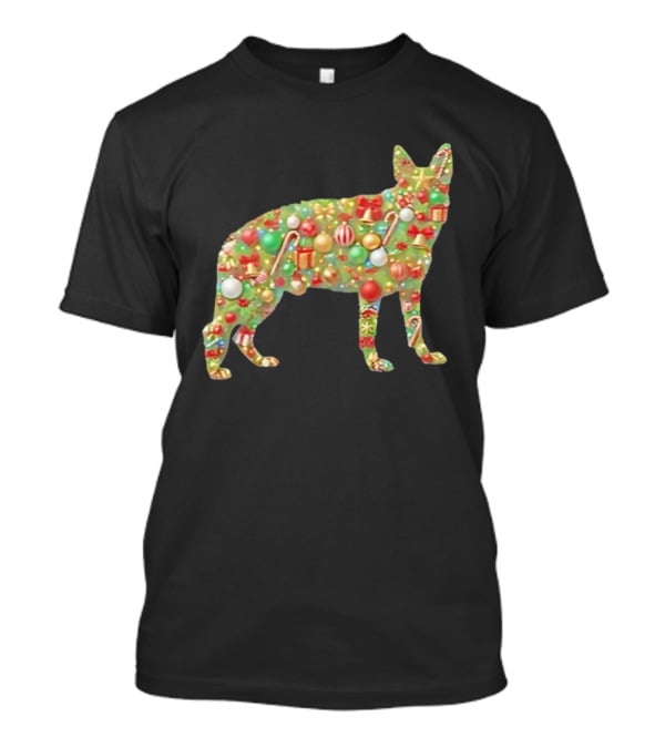 Buddy And Pals Decorative Dog With Christmas Ornament Tree T-Shirt