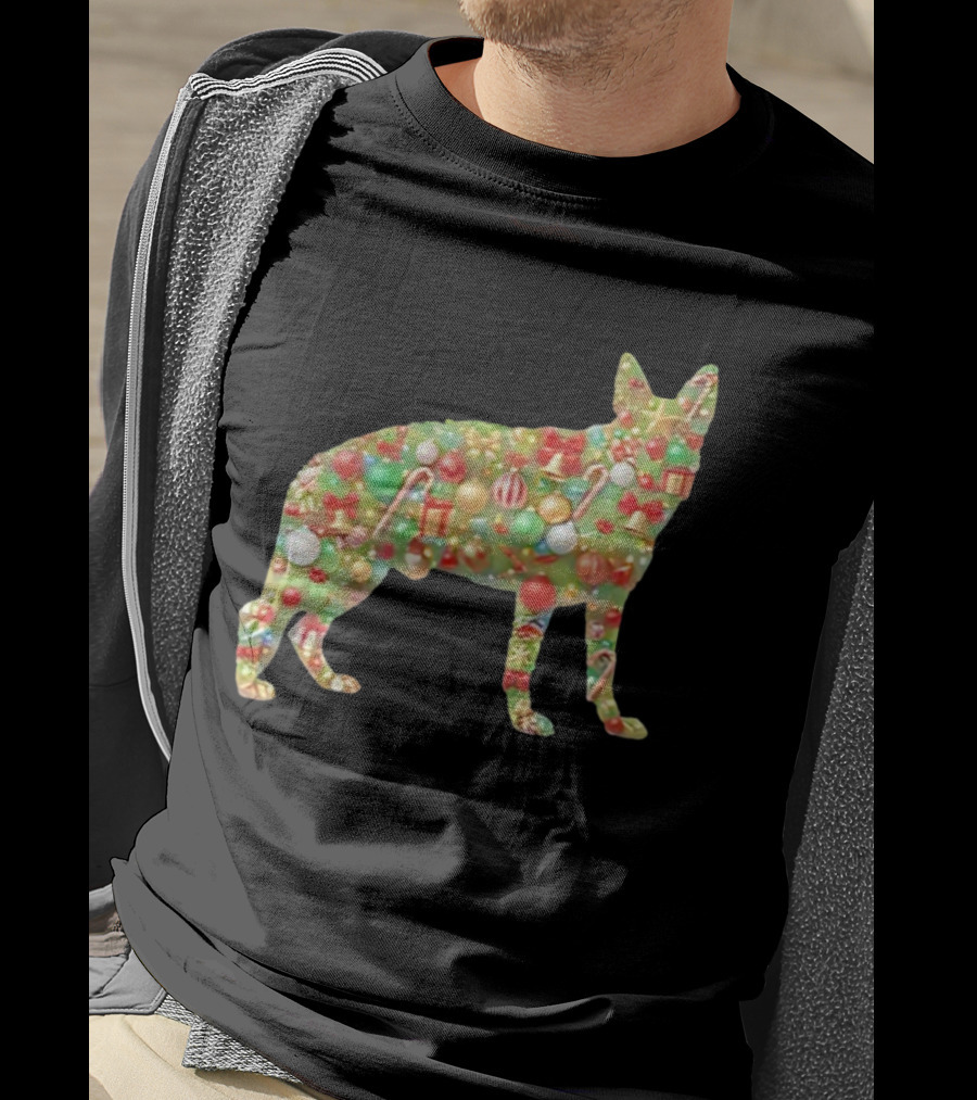 Buddy And Pals Decorative Dog With Christmas Ornament Tree T-Shirt