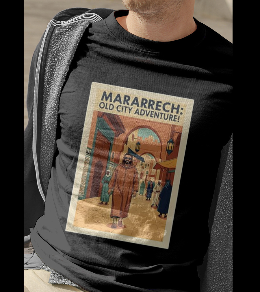 MARARRECH Old City Adventure Vintage Medina Travel Appeal T-Shirt
