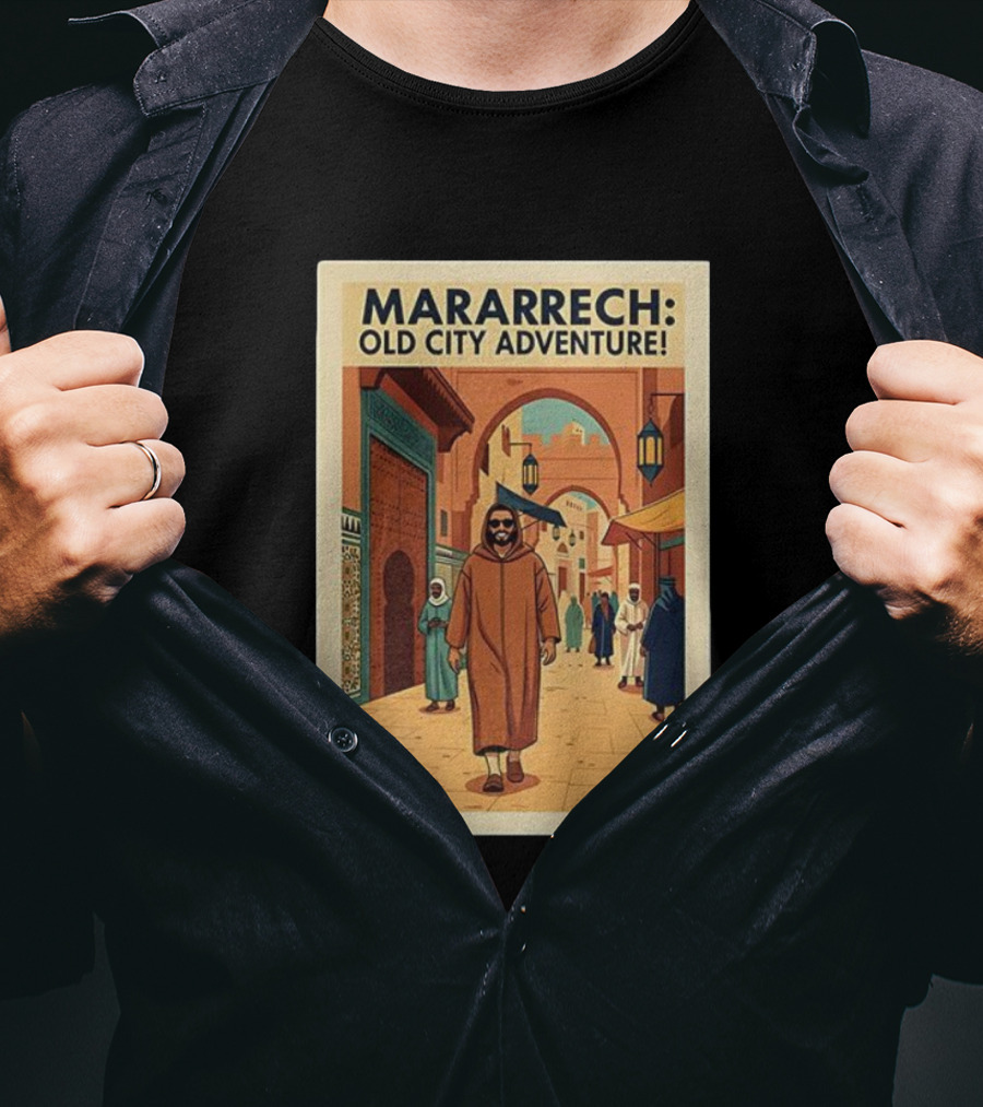 MARARRECH Old City Adventure Vintage Medina Travel Appeal T-Shirt