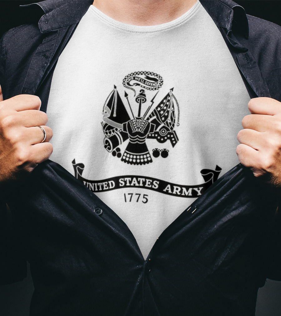 Army Black Knights United States Army 1775 Emblem T-Shirt