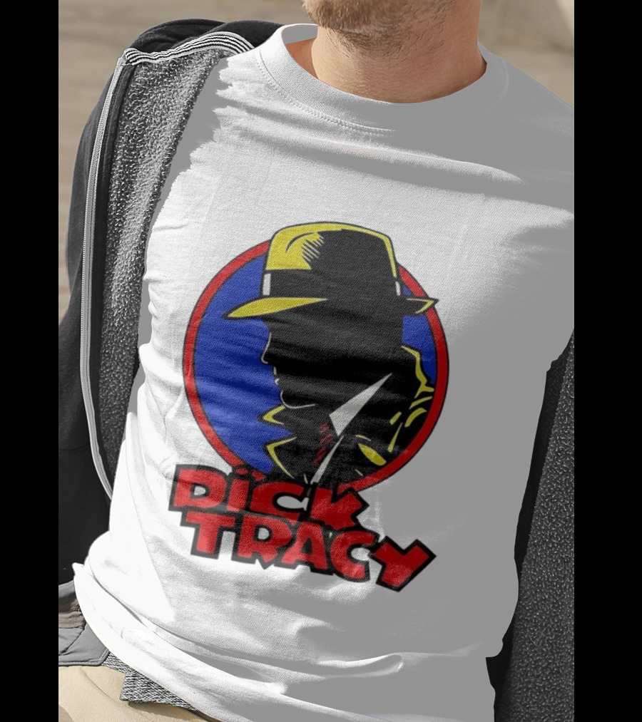 Dick Tracy Vintage Detective Icon Fedora Graphic T-Shirt