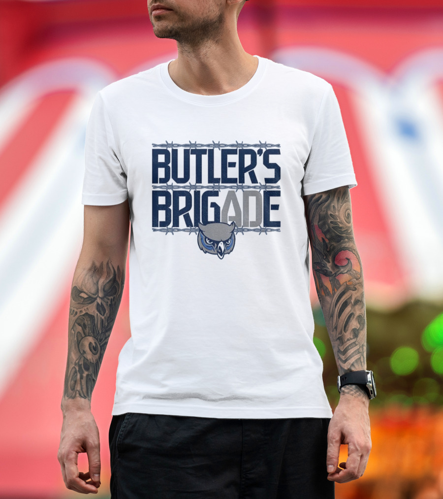 Butler's Brigade Olathe West Youth Football Owl Icon T-Shirt