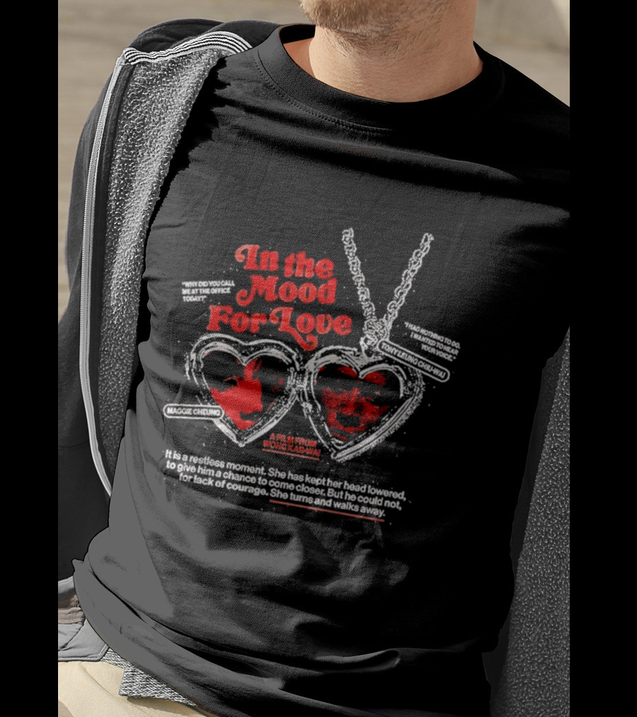 In The Mood For Love Wong Kar Wai Heart Necklace Film Moment T-Shirt