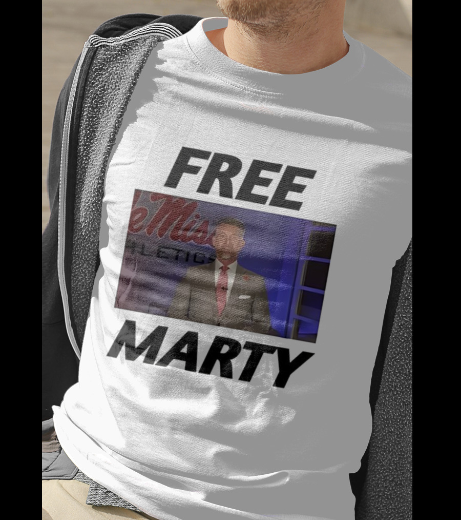 Marty Smith Free Marty Ole Miss Athletics T-Shirt